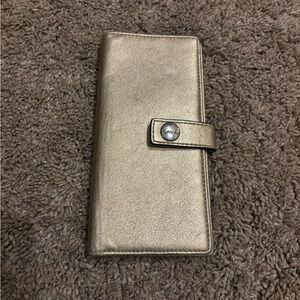 Coach Metallic Gold Long Wallet